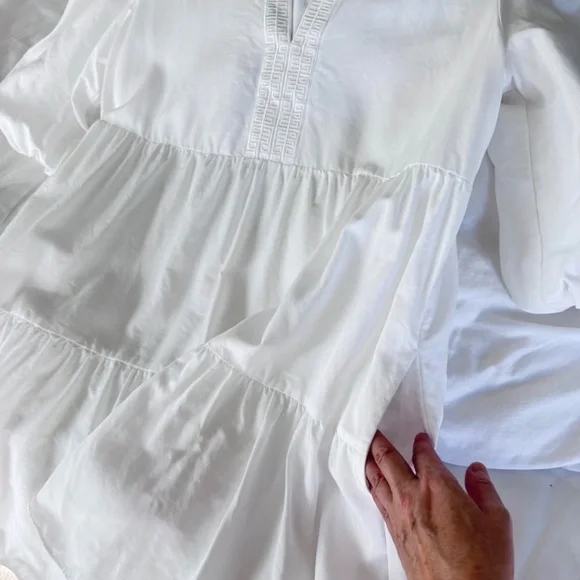 Emily McCarthy Frankie Tiered Mini Dress White Size Small - Picture 7 of 10